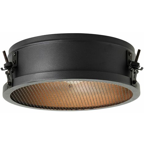 enthalten) Lampe E27, A60, (nicht A++ Deckenleuchte für 60W, Andria geeignet 3x LED-Leuchtmittel Skala Für E Normallampen geeignet BRILLIANT 60cm bis grau
