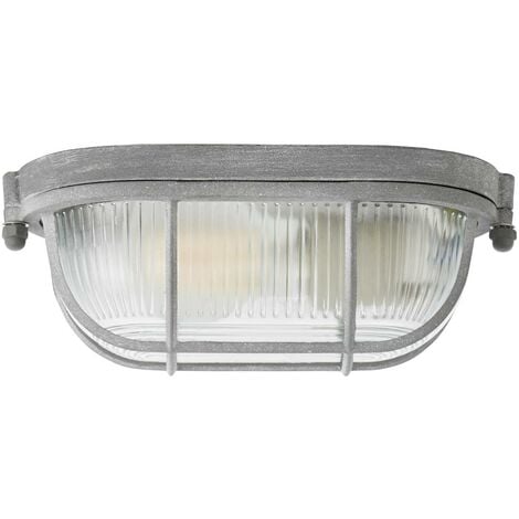 BRILLIANT Lampe Bobbi Wand- und Deckenleuchte 21cm grau Beton 1x A60, E27,  40W, geeignet für Normallampen (