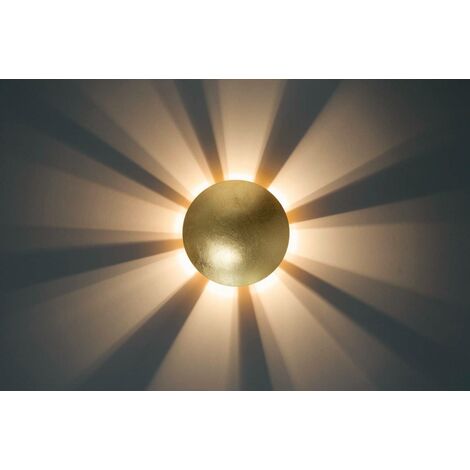Wandleuchte Metall, QT14, BRILLIANT 18W,Stiftsockellampen 1x Sunset gold-antik, G9, enthalten) (nicht Lampe,