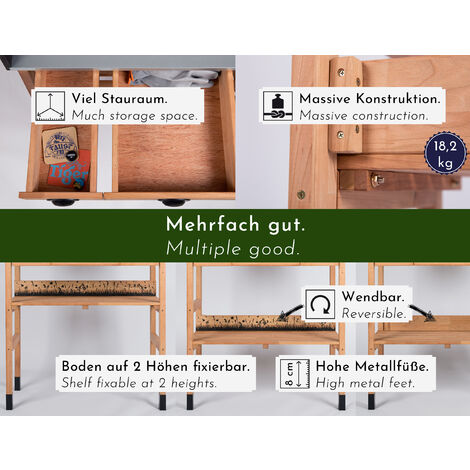 35+ Garten-Arbeitstisch Wetterfest, Yaheetech pflanztisch outdoor