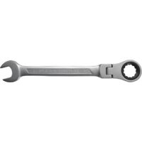 SW-Stahl 03530L-32 Gabelringratschenschlüssel 32 mm I Ringschlüssel mit Gelenk I 72 Zähne I Maulschlüssel mit Ringratsche I Ringratschenmaulschlüssel SW 32