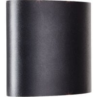 Brilliant Tursdale LED Außenwandleuchte sand 14 , schwarz, Aluminium/Kunststoff, 4x 1400lm, (Lichtstrom: Lichtfarbe: LED W integriert