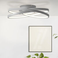 BRILLIANT Lampe Labyrinth LED Deckenleuchte 40cm grau 1x 42W LED integriert (SMD), (4775lm, 3000K) Energiesparend und langlebig durch LED-Einsatz