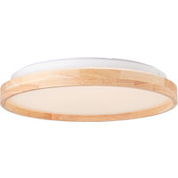 Brilliant Alson LED Deckenleuchte 39cm holz hell/weiß, Metall/Holz/Kunststoff, 1x 26 W LED integriert, (Lichtstrom: 2500lm, Lichtfarbe: 3000-4500K)