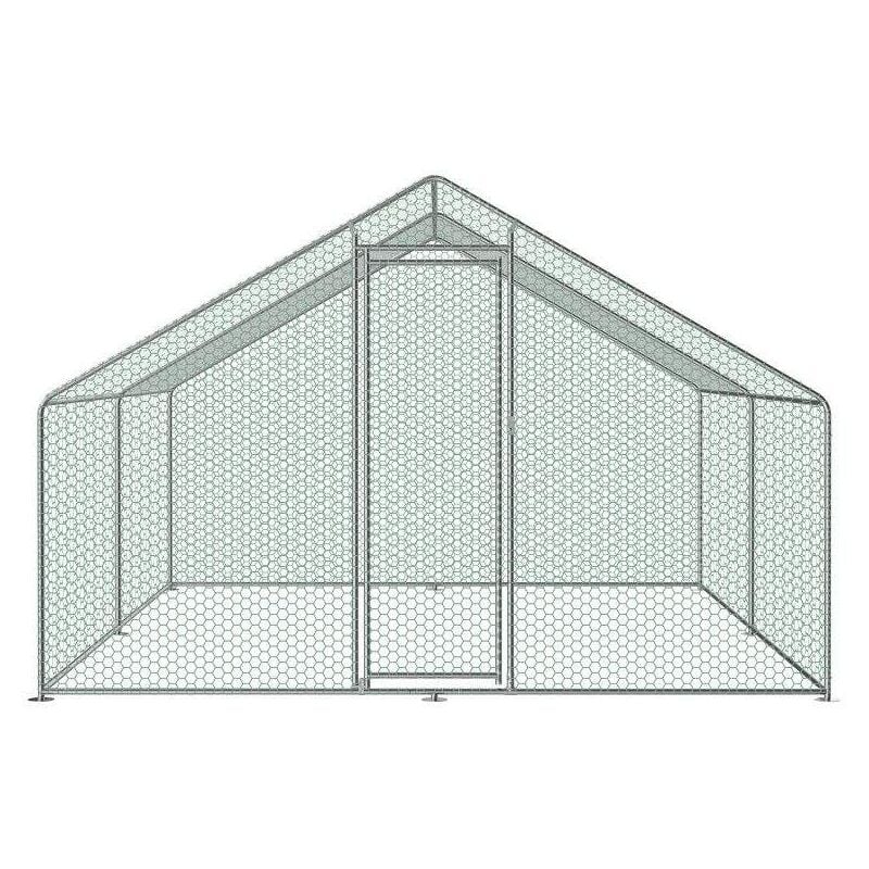 Bc-elec - RA-322 Pollaio da esterno 3x2x2m, recinto in rete metallica per  galline, pollame, struttura in acciaio zincato 25x0,65mm