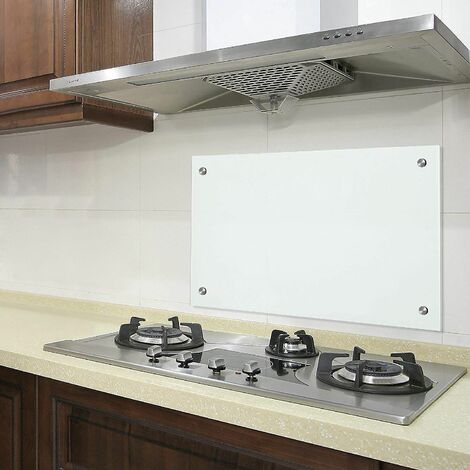 Bc-elec - AKG06-7042 Credenza cucina in vetro opaco 70x40cm, vetro di sicurezza temperato 6mm, fondo cappa