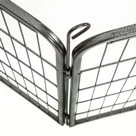 Bc-elec - 5663-1305 BOX ANIMALI-GABBIA PER CONIGLI PIEGHEVOLE EXTRA-RESISTENTE CON 8 FINESTRE LATERALI 80X80CM