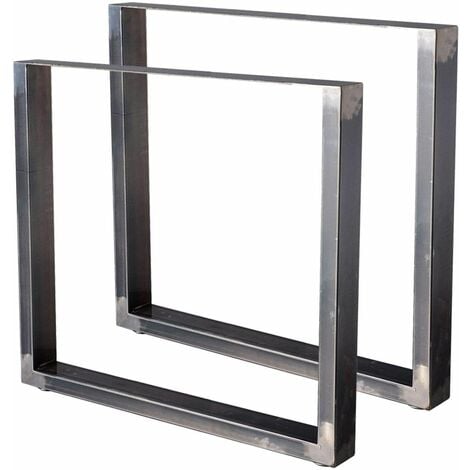 gambe tavolo in ferro quadrato 100x72
