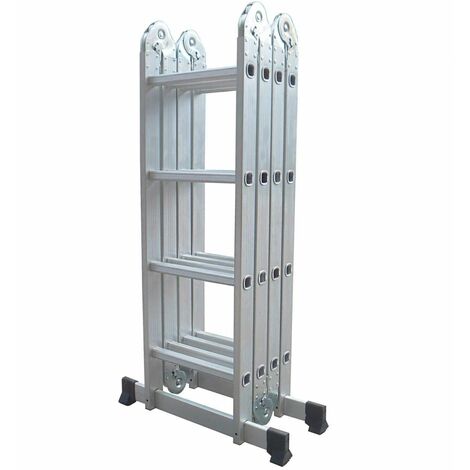 Varan Motors - DLM104 Scala multiuso in alluminio 6 in 1 piattaforma vassoio allungabile e ponteggio