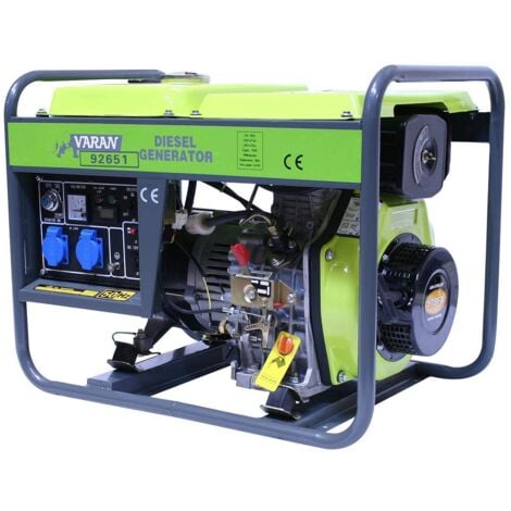Varan Motors - 92651 Generatore elettrico Diesel 3300W, 2x 230V, 1x 12V
