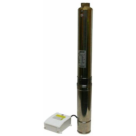Varan Motors - 4STM3-10 Pompa dell'acqua sommergibile per pozzi profondi e trivellazione, 4 m³/h - 80 m, 750W