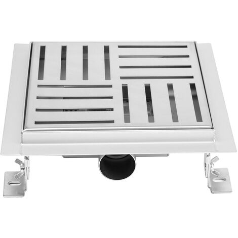Bc-elec - Q05-15 Piatto doccia in acciaio inox 15cm, piatto doccia, altezza regolabile 63-83mm