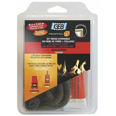 Kit treccia flessibile in fibra di vetro e collafeu - GEB : 821591