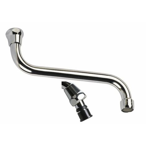 Raccordo e collo di cigno - Becco versatore inferiore F20/27 x 250mm - DIFF : 99056