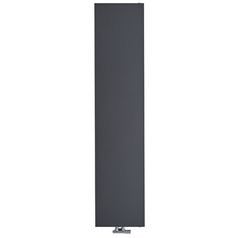 Hudson Reed Rubi Radiatore Termoarredo di Design Verticale Moderno - Termosifone  con Finitura In Antracite - Design a Piastra Radiante - 1800 x 400mm - 842W  - Riscaldamento ad Acqua Calda