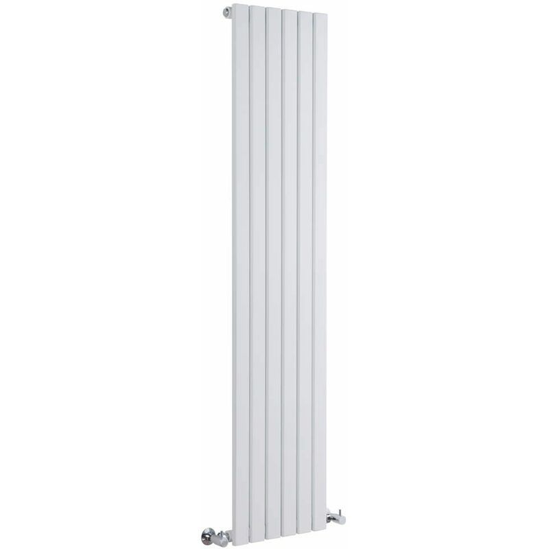 Hudson Reed Sloane Radiatore Termoarredo di Design Verticale Moderno -  Termosifone Con Finitura Bianca - Design a Colonna Piatta - 862W - 1600 x  354mm - Riscaldamento ad Acqua Calda