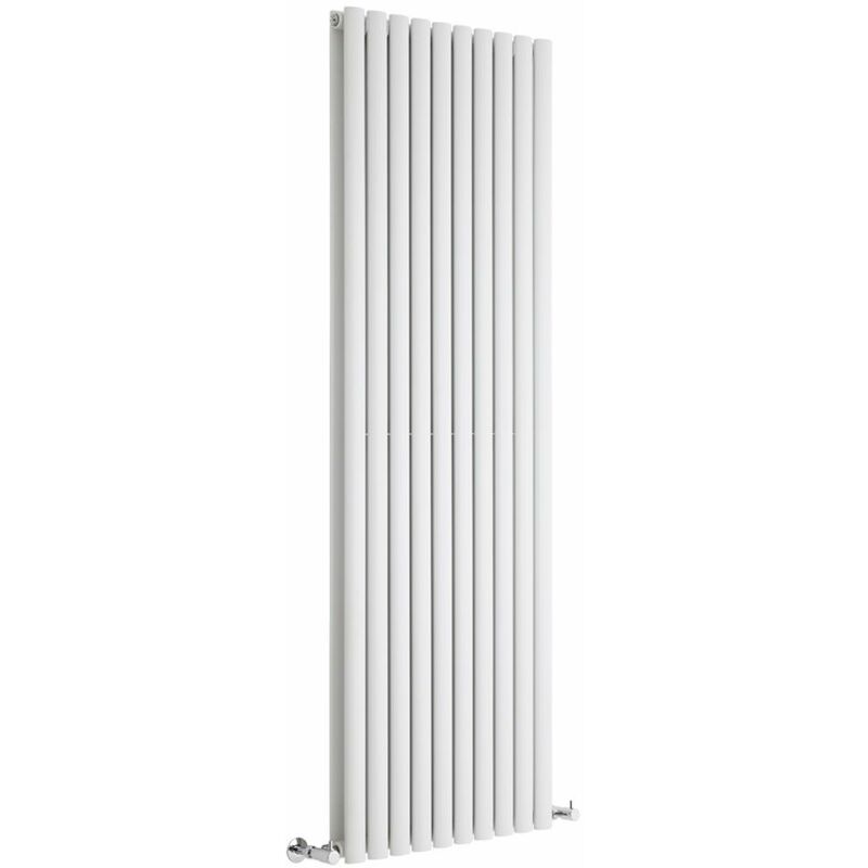 Hudson Reed Revive Radiatore Termoarredo Elettrico di Design Verticale -  Elemento Riscaldante Termostatico - Termosifone Con Finitura Bianco - 1600  x 236mm