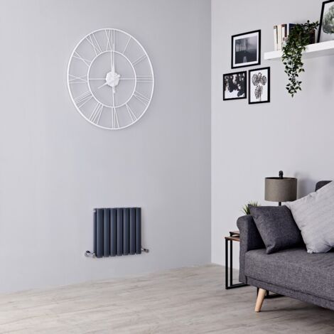 Hudson Reed Revive - Radiatore di Design Orizzontale 400mm x 413mm Antracite