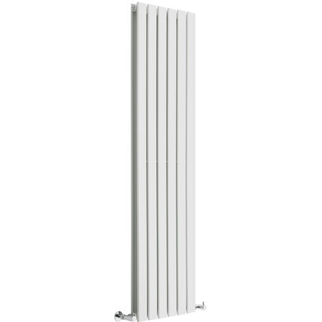 ML-Design Radiatore Verticale 452 x 1600 mm Antracite con Attacco Basso  Centrale Calorifero a Pannello Termosifone per il Riscaldamento del Bagno  con Filetto G1/2 con Staffa di Montaggio a Parete