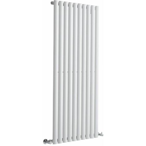 Hudson Reed Rubi Radiatore Termoarredo di Design Verticale Moderno - Termosifone  con Finitura Bianca - Design a Piastra Radiante - 1800 x 400mm - 842W - Riscaldamento  ad Acqua Calda