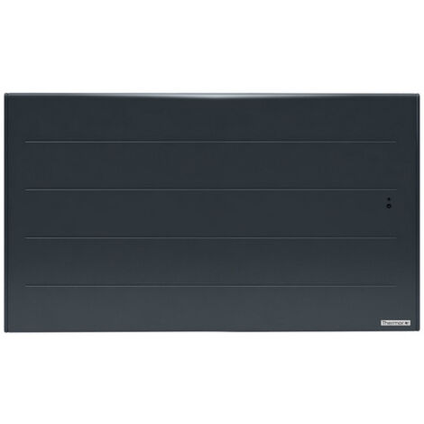 Thermor – Radiateur à inertie électrique horizontal 1500W en aluminium gris ardoise – Compatible Cozytouch – Détection d'occupation – 480504