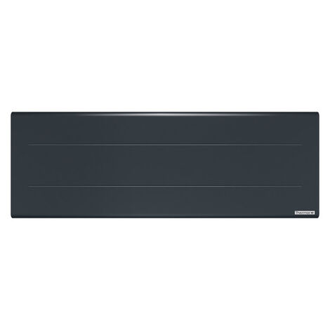 Radiateur à inertie chaleur douce 750W – Pour pièces moyennes à grandes – Thermor Ovation 3 plinthe gris ardoise – 450204