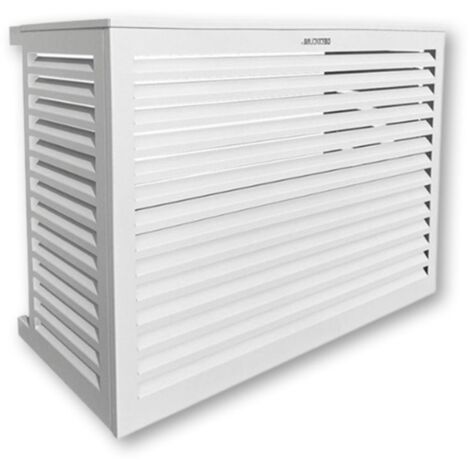 DECOCLIM - Cache unité extérieure en aluminium blanc taille L - 23AL9010