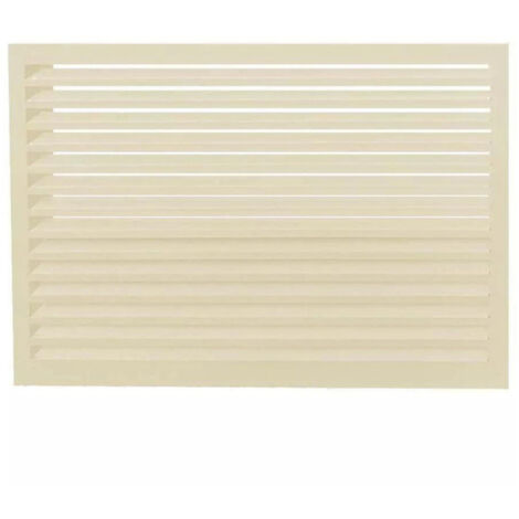 DECOCLIM - Face dos pour cache en aluminium ivoire clair option XXL - 23AXXL1015-DOS