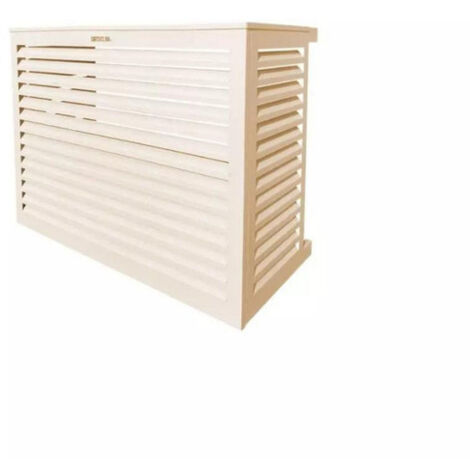 DECOCLIM - Cache unité extérieure en aluminium blanc crème taille S - 23AS9001