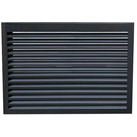 DECOCLIM - Face dos pour cache en aluminium anthracite option XXL - 23AXXL7016-DOS