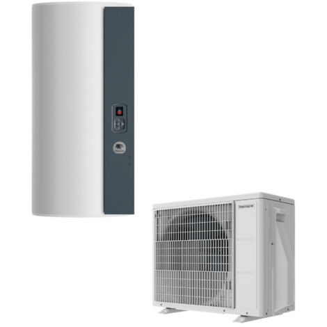 Thermor – Chauffe-eau thermodynamique Aéromax Split 3 150L vertical mural – COP 3,09 – Puissance 1800W – Installation jusqu'à 20m – THEPACKSPLIT3150