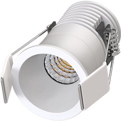 LYRA Mini Spot encastré blanc 5W, CCT 2700-3000-4000K, 350-400Lm, dimmable, basse luminance - S0210490D - SOLUM (1/4)