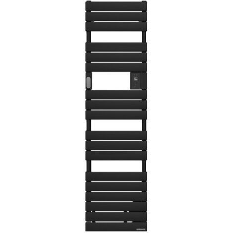 Radiateur sèche-serviettes connecté Adelis digital étroit 1500W Noir ATLANTIC 861943