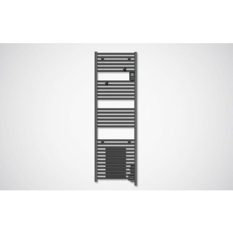 ATLANTIC - Radiateur sèche-serviettes connecté Doris avec soufflerie 1500W Anthracite - 851231 (1/3)