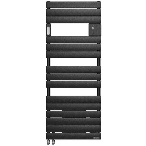 Atlantic – Radiateur sèche-serviettes mixte digital 1750W noir – Largeur 556mm, Hauteur 1402mm – Soufflerie avec Mode Boost – Application Cozytouch