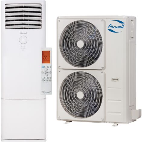Airwell – Climatiseur réversible 14 kW – Unité extérieure triphasée YDAX – Unité intérieure colonne SDMX – Débit d'air jusqu'à 2413 m³/h – AIRCOLT14K - SDMX 14 KW