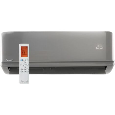 Airwell – Climatiseur mural réversible 2,6 kW A+++ – WiFi intégré, ioniseur, mode super silencieux – Unité intérieure – 7SP024038