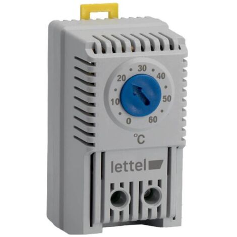 LETTEL - Thermostat de réfrigération NO pour régulation d'armoire électrique 0-60°C - GTA-THV-0-60 (1/2)