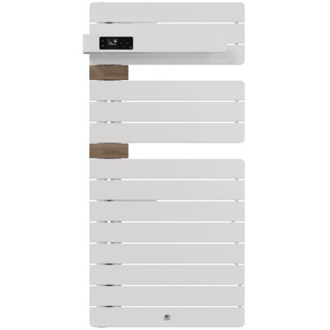 Thermor – Sèche-serviettes électrique 500W mât à droite – Fluide thermo-conducteur – Commande digitale – 483290 (1/2)