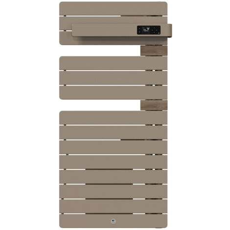 THERMOR - Sèche-serviettes connecté Allure 4 1500W Sable/Chêne Mat à droite - 483319