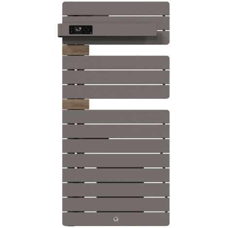 THERMOR - Sèche-serviettes connecté Allure 4 1500W Roche/Chêne Mat à gauche - 483330 (1/2)