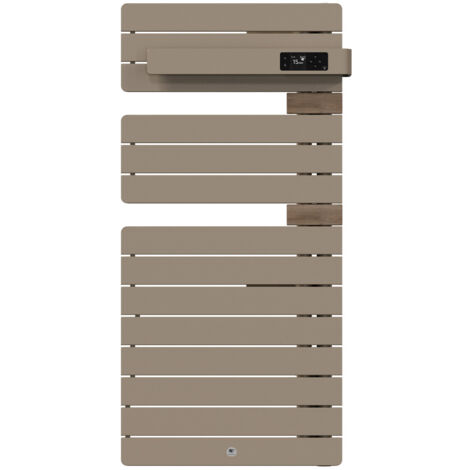 THERMOR - Sèche-serviettes connecté Allure 4 500W Sable/Chêne Mat à droite - 483294