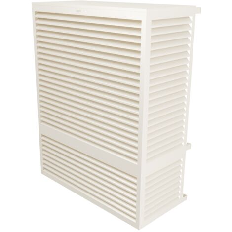 DECOCLIM - Cache unité extérieure en aluminium Blanc crème 9001 taille XXL - DECXXL9001