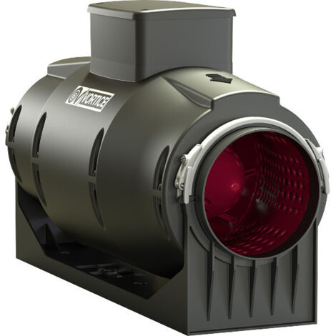 Vortice – Ventilateur de gaine insonorisé 100mm – Débit d'air 260 m³/h – Pression acoustique 28,4 dB(A) – Montage toutes positions