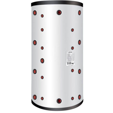 Thermador – Ballon échangeur 600 L – Serpentin inox 316L – 2 échangeurs tubulaires – Isolation polyester recyclable – Piquages 4x2 + 5 pour sondes