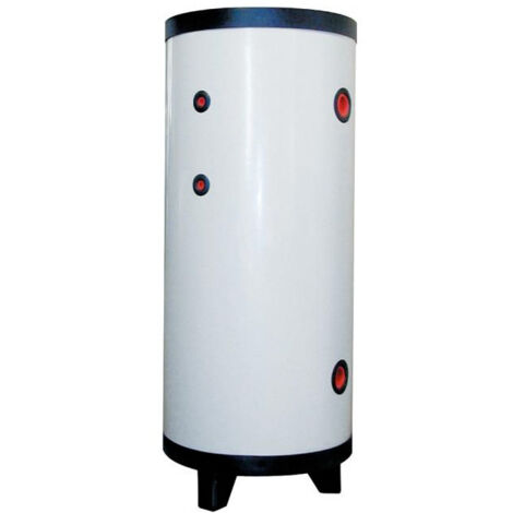 Thermador – Ballon échangeur 200 L pour eau chaude ou froide – Corps en acier au carbone – Isolation polyuréthane 30mm – Installation extérieure