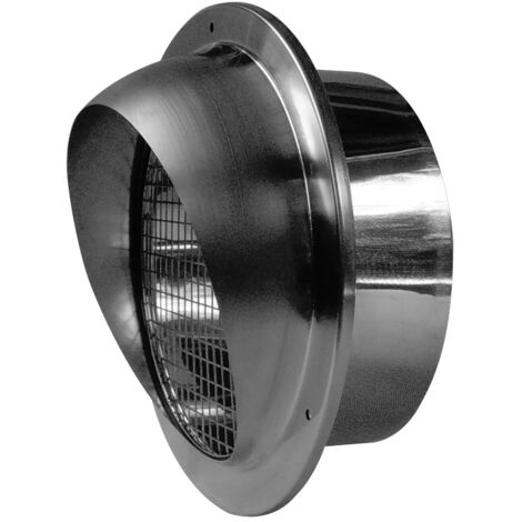 Ubbink – Terminal horizontal Aerfoam 160mm – Raccordement chauffe-eaux thermodynamiques – Acier inoxydable anti-corrosion – Empêche pluie et rongeurs (1/3)