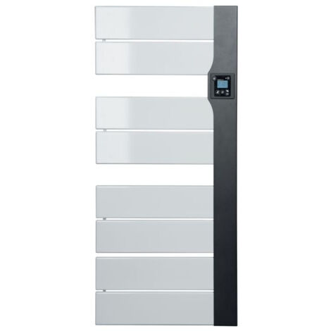 Sèche-serviettes statique 500W Blanc et Anthracite BALICA - INTUIS - M109221 (1/5)