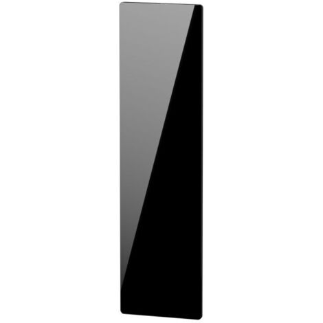 Radiateur vertical 1500W en verre massif noir astrakan – Hauteur 1,65 m – Radiateur à inertie – K161225