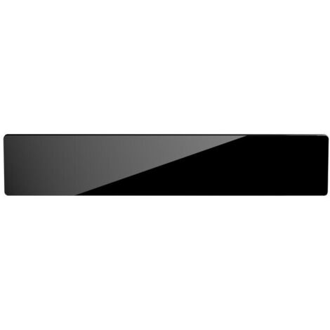 CAMPAVER nativ Radiateur Plinthe 1000W Verre massif Noir astrakan INTUIS K161425